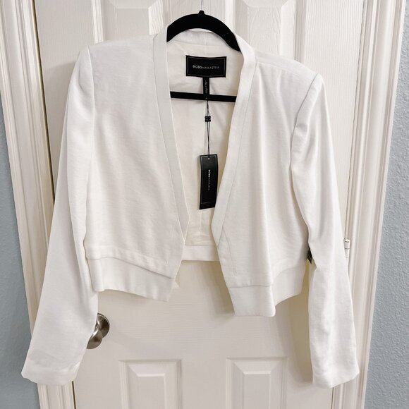BCBGMaxazria Corey White Cropped Jacket NWT - Picture 5 of 8